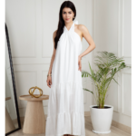 Vestido Halter Olivia Blanco